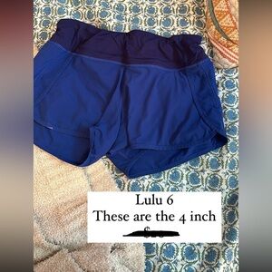 lululemon athletica Women's Royal Blue Athletic Shorts